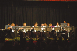Den Festakt eröffnete das Akkordeon-Orchester Wiesbaden Sonnenberg und schloss ihn auch ab.