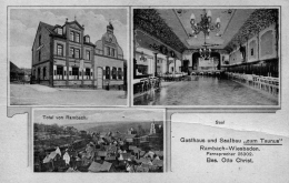 Eine Ansichtskarte aus den guten Jahren „unseres“ Saalbau „Zum Taunus“, welcher zur Heimat für Lohengrin über viele Jahre werden sollte.