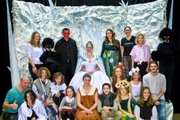 Das Ensemble von "Die Schneekönigin" im Dezember 2015